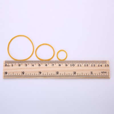 Factory price custom size yellow natural rubber band for packing